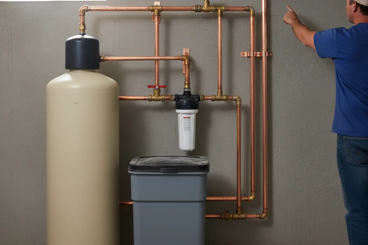 Whole-house water treatment system installed in Hollis